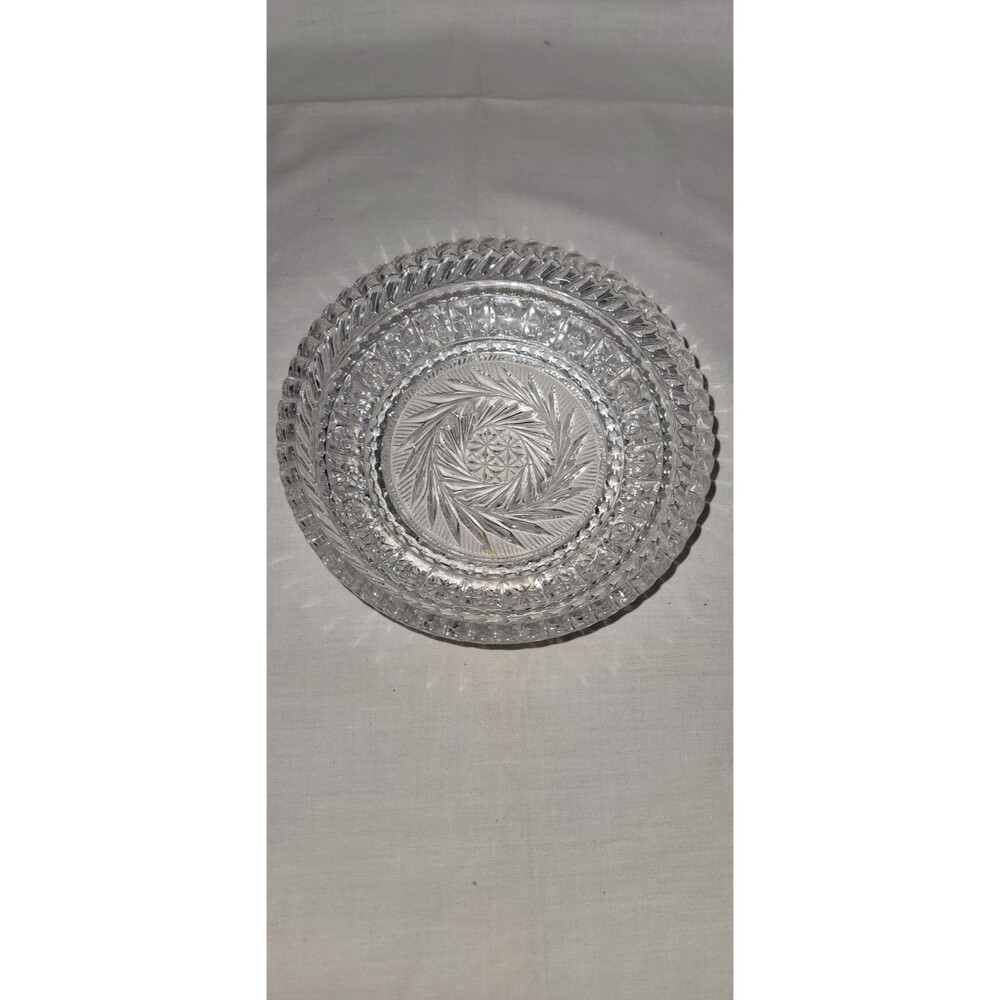 Vintage Crystal Fostoria Candy Dish “Virginia” #1467 Pattern 5"